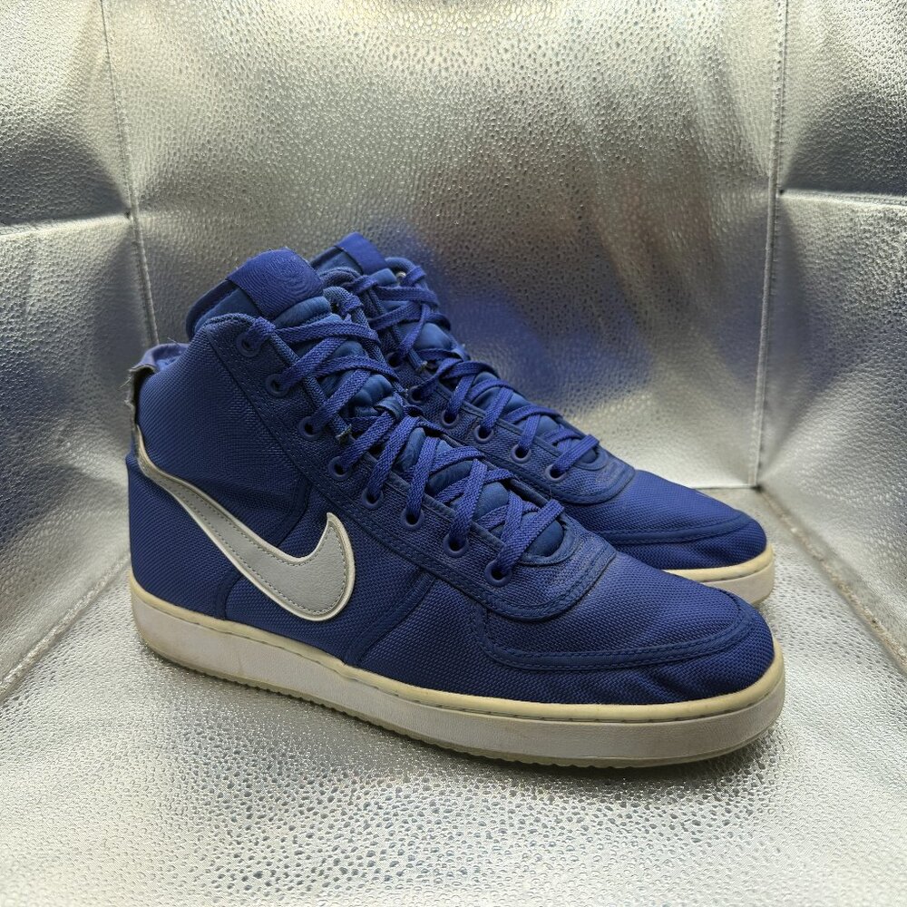 Size 10.5 Nike Vandal High‎ Supreme Deep Royal Blue Swoosh Mens Shoes 318330-403